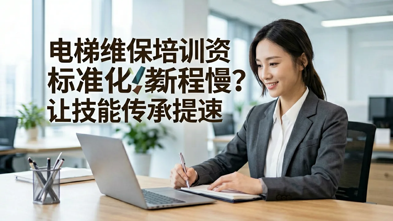 电梯维保培训资料更新慢?标准化教程让技能传承提速